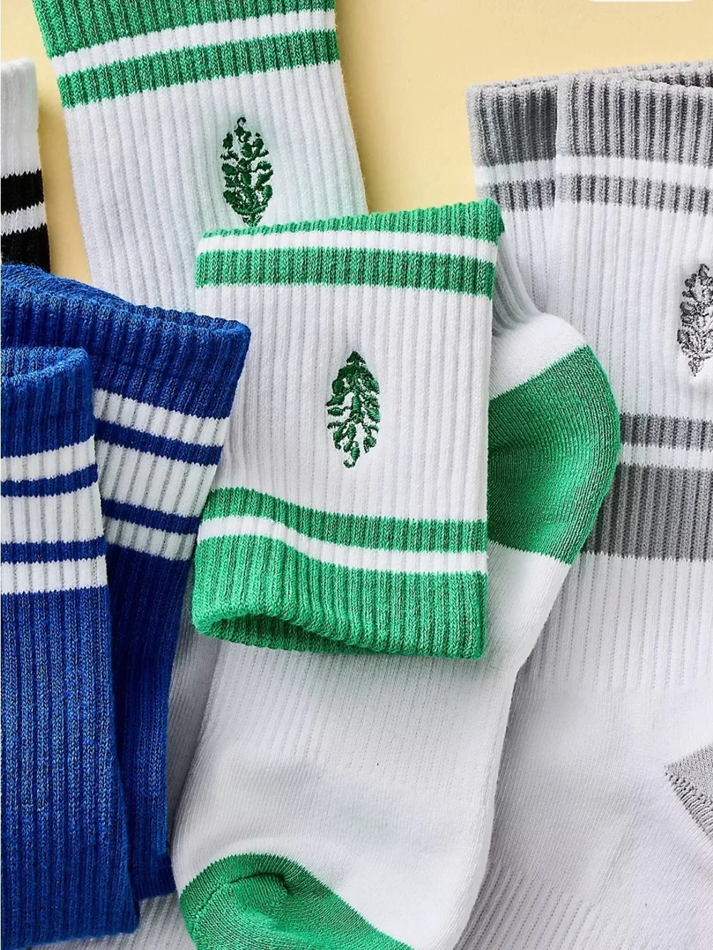 Free People Spring Break Prep Socks. NWT. Green